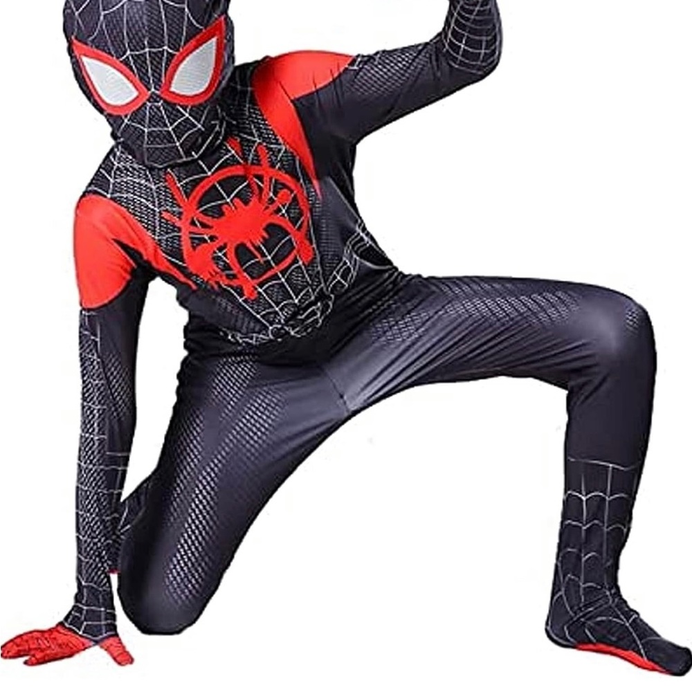 Black & Red Spider Superhero Kids Costume